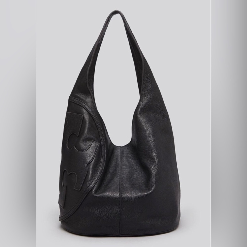 Tory Burch All T Leather Hobo Bag